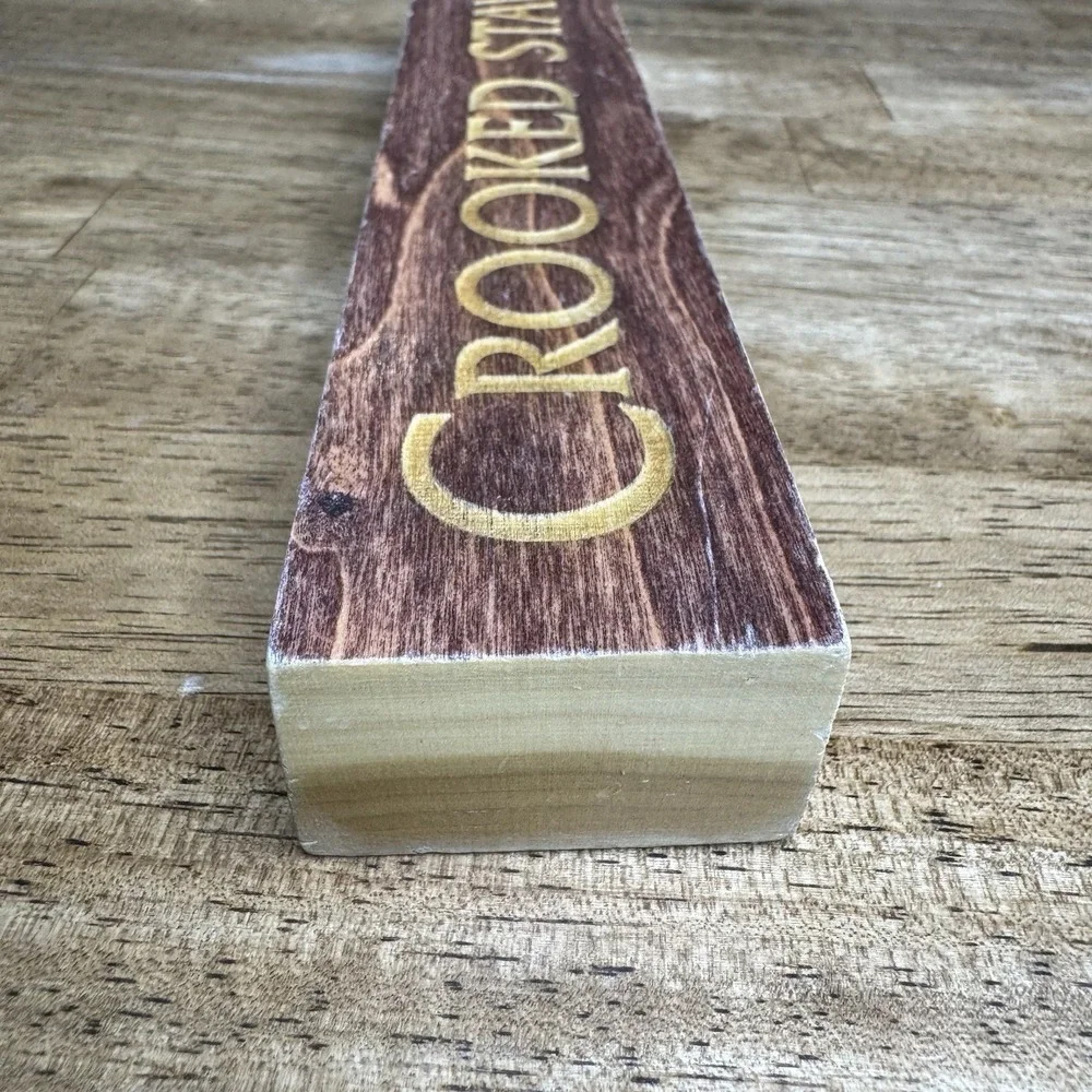 Crooked Stave Brewery Beer Tap Handle Wooden Craft Draft Tap Bar Decor